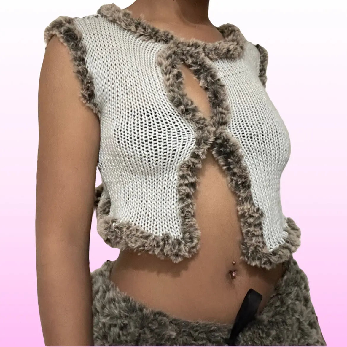 fur addict top: mink JDNA
