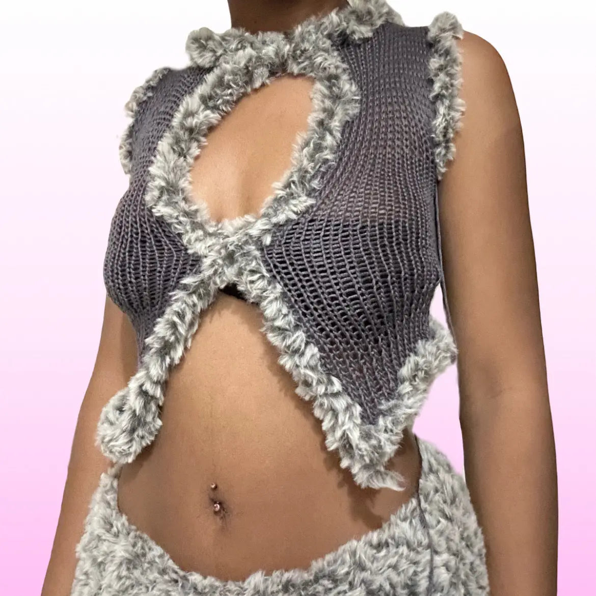 fur addict top: og gray JDNA